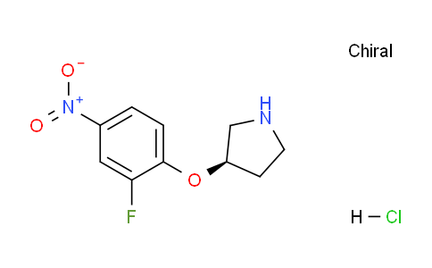 CAS No. 1286207-39-3, (R)-3-(2-Fluoro-4-nitrophenoxy)pyrrolidine hydrochloride