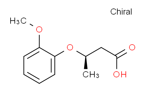 CAS No. 1416445-13-0, (R)-3-(2-Methoxyphenoxy)butanoic acid