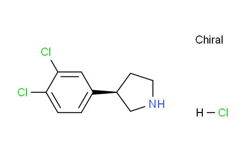 CAS No. 1384269-00-4, (R)-3-(3,4-Dichlorophenyl)pyrrolidine hydrochloride
