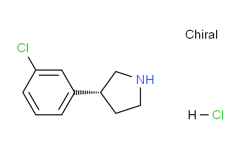 CAS No. 1384268-87-4, (R)-3-(3-Chlorophenyl)pyrrolidine hydrochloride