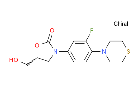 CAS No. 168828-72-6, (R)-3-(3-Fluoro-4-thiomorpholinophenyl)-5-(hydroxymethyl)oxazolidin-2-one
