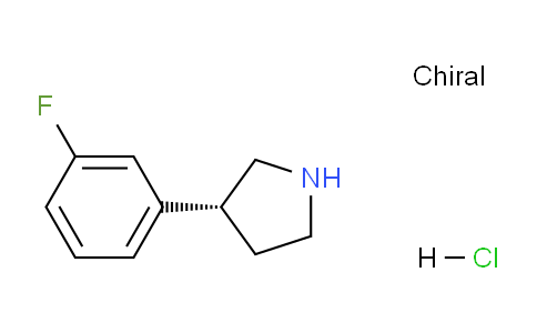 CAS No. 1384269-02-6, (R)-3-(3-Fluorophenyl)pyrrolidine hydrochloride