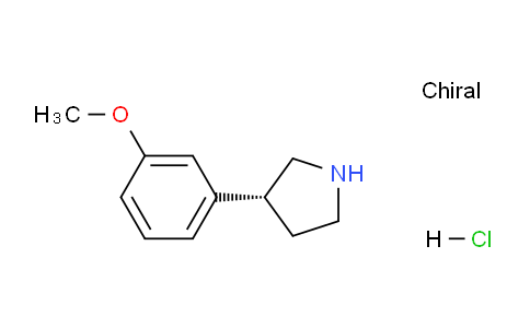 CAS No. 1384268-83-0, (R)-3-(3-Methoxyphenyl)pyrrolidine hydrochloride