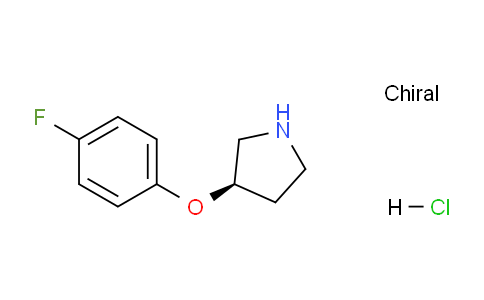 CAS No. 1314419-67-4, (R)-3-(4-Fluorophenoxy)pyrrolidine hydrochloride