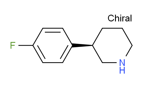 CAS No. 1259007-80-1, (R)-3-(4-Fluorophenyl)piperidine