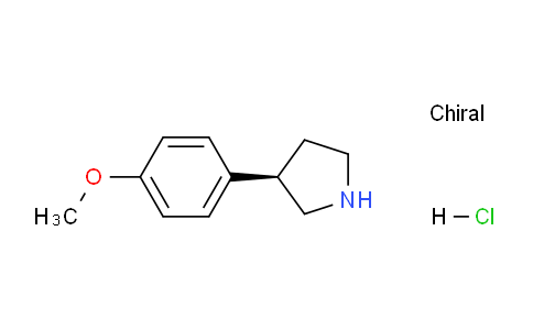 CAS No. 1375081-87-0, (R)-3-(4-Methoxyphenyl)pyrrolidine hydrochloride