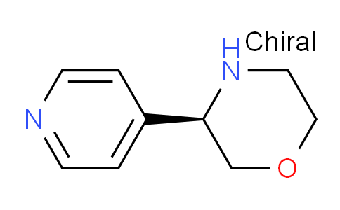 CAS No. 1212939-43-9, (R)-3-(Pyridin-4-yl)morpholine