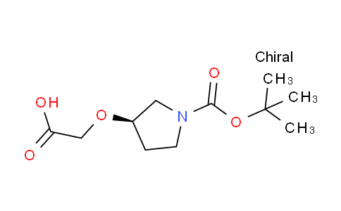 CAS No. 170097-85-5, (R)-3-Carboxymethoxy-pyrrolidine-1-carboxylic acid tert-butyl ester