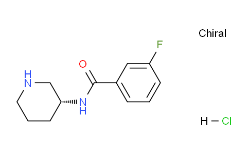 CAS No. 1286207-73-5, (R)-3-Fluoro-N-(piperidin-3-yl)benzamide hydrochloride