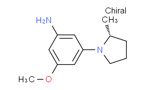 CAS No. 1427514-86-0, (R)-3-Methoxy-5-(2-methylpyrrolidin-1-yl)aniline