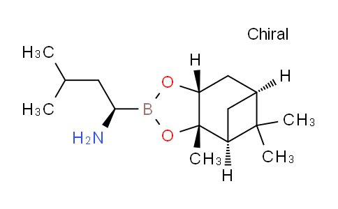 CAS No. 179324-86-8, (R)-3-Methyl-1-((3aS,4S,6S,7aR)-3a,5,5-trimethylhexahydro-4,6-methanobenzo[d][1,3,2]dioxaborol-2-yl)butan-1-amine