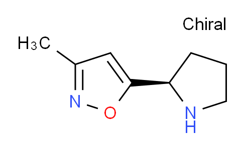 CAS No. 147402-72-0, (R)-3-Methyl-5-(pyrrolidin-2-yl)isoxazole