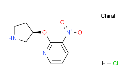 CAS No. 1286208-33-0, (R)-3-Nitro-2-(pyrrolidin-3-yloxy)pyridine hydrochloride