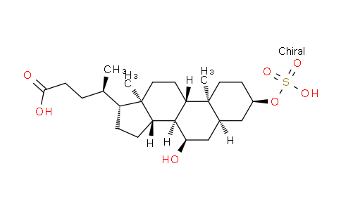 CAS No. 59132-32-0, (R)-4-((3R,5R,7R,8R,9S,10S,13R,14S,17R)-7-Hydroxy-10,13-dimethyl-3-(sulfooxy)hexadecahydro-1H-cyclopenta[a]phenanthren-17-yl)pentanoic acid
