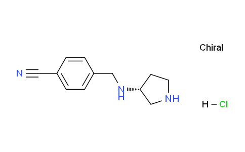 CAS No. 1354018-48-6, (R)-4-((Pyrrolidin-3-ylamino)methyl)benzonitrile hydrochloride