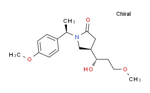 CAS No. 1650544-70-9, (R)-4-((S)-1-Hydroxy-3-methoxypropyl)-1-((R)-1-(4-methoxyphenyl)ethyl)pyrrolidin-2-one