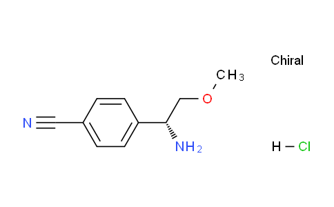 CAS No. 2061996-79-8, (R)-4-(1-Amino-2-methoxyethyl)benzonitrile hydrochloride