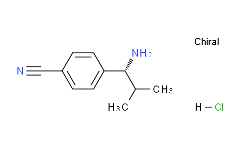 CAS No. 1213584-51-0, (R)-4-(1-Amino-2-methylpropyl)benzonitrile hydrochloride