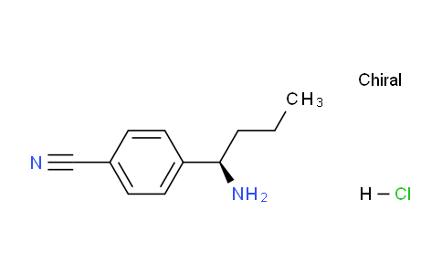 CAS No. 1213343-20-4, (R)-4-(1-Aminobutyl)benzonitrile hydrochloride