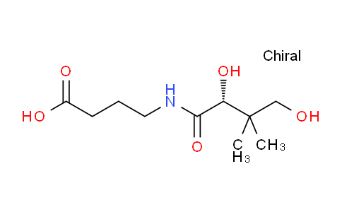 CAS No. 18679-90-8, (R)-4-(2,4-Dihydroxy-3,3-dimethylbutanamido)butanoic acid