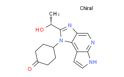 CAS No. 1418199-15-1, (R)-4-(2-(1-Hydroxyethyl)imidazo[4,5-d]pyrrolo[2,3-b]pyridin-1(6H)-yl)cyclohexanone