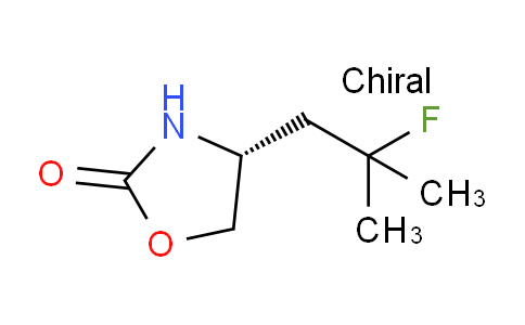 CAS No. 1447616-07-0, (R)-4-(2-Fluoro-2-methylpropyl)oxazolidin-2-one