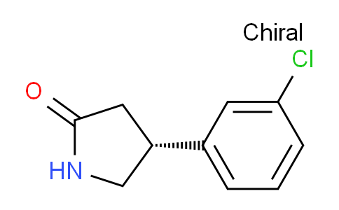 CAS No. 1384268-69-2, (R)-4-(3-Chlorophenyl)pyrrolidin-2-one