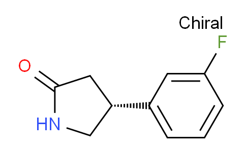 CAS No. 1384268-71-6, (R)-4-(3-Fluorophenyl)pyrrolidin-2-one