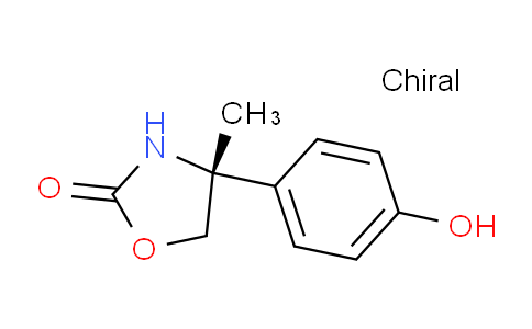 CAS No. 1246973-50-1, (R)-4-(4-Hydroxyphenyl)-4-methyloxazolidin-2-one
