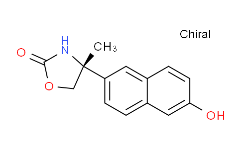 CAS No. 1225346-74-6, (R)-4-(6-Hydroxynaphthalen-2-yl)-4-methyloxazolidin-2-one