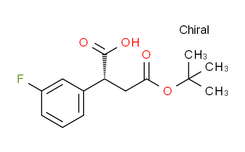 CAS No. 1956437-23-2, (R)-4-(tert-Butoxy)-2-(3-fluorophenyl)-4-oxobutanoic acid