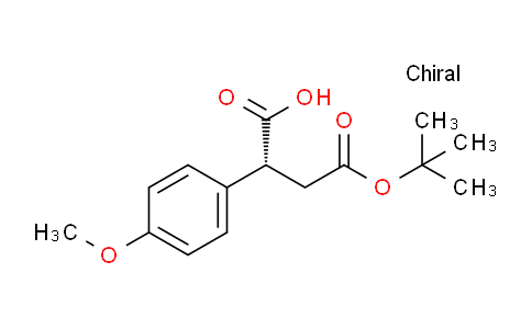 CAS No. 873326-20-6, (R)-4-(tert-Butoxy)-2-(4-methoxyphenyl)-4-oxobutanoic acid