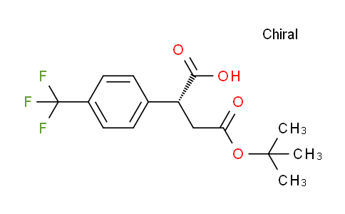 CAS No. 1956437-64-1, (R)-4-(tert-Butoxy)-4-oxo-2-(4-(trifluoromethyl)phenyl)butanoic acid
