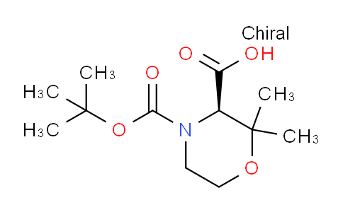 CAS No. 1416444-90-0, (R)-4-(tert-Butoxycarbonyl)-2,2-dimethylmorpholine-3-carboxylic acid