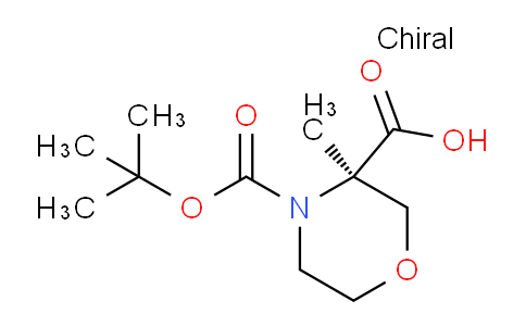 CAS No. 1923056-80-7, (R)-4-(tert-Butoxycarbonyl)-3-methylmorpholine-3-carboxylic acid