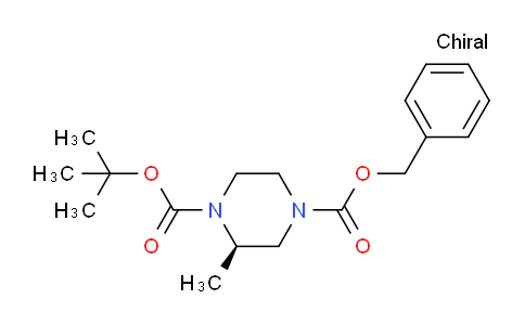 CAS No. 128102-16-9, (R)-4-Benzyl 1-Boc-2-methylpiperazine-4-carboxylate