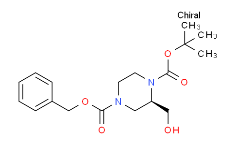 CAS No. 930782-89-1, (R)-4-Benzyl 1-tert-butyl 2-(hydroxymethyl)piperazine-1,4-dicarboxylate