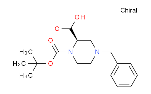 CAS No. 1245643-13-3, (R)-4-Benzyl-1-(tert-butoxycarbonyl)piperazine-2-carboxylic acid