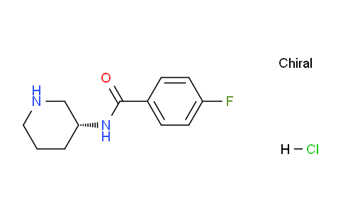 CAS No. 1286207-25-7, (R)-4-Fluoro-N-(piperidin-3-yl)benzamide hydrochloride