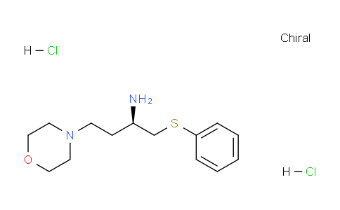 CAS No. 1363408-39-2, (R)-4-Morpholino-1-(phenylthio)butan-2-amine dihydrochloride