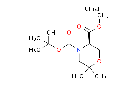CAS No. 1439922-07-2, (R)-4-tert-Butyl 3-methyl 6,6-dimethylmorpholine-3,4-dicarboxylate