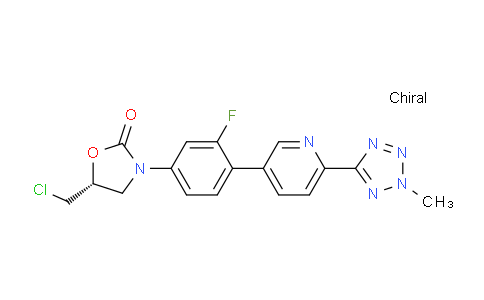 MC622467 | 1239662-46-4 | (R)-5-(Chloromethyl)-3-(3-fluoro-4-(6-(2-methyl-2H-tetrazol-5-yl)pyridin-3-yl)phenyl)oxazolidin-2-one