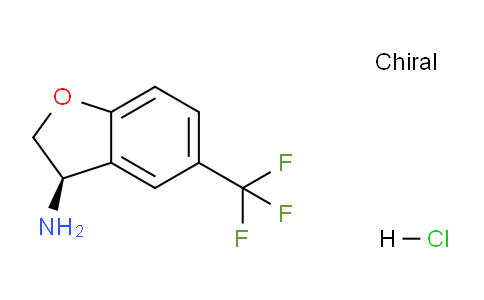 CAS No. 1384268-86-3, (R)-5-(Trifluoromethyl)-2,3-dihydrobenzofuran-3-amine hydrochloride