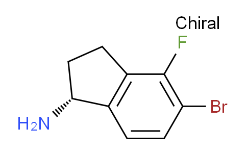 CAS No. 1259617-09-8, (R)-5-Bromo-4-fluoro-2,3-dihydro-1H-inden-1-amine