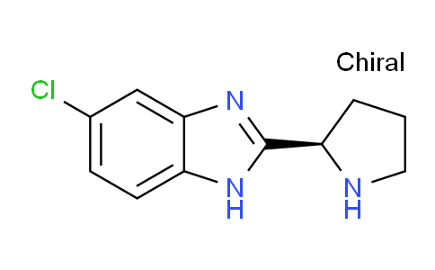 CAS No. 1311254-84-8, (R)-5-Chloro-2-(pyrrolidin-2-yl)-1H-benzo[d]imidazole