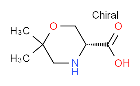 CAS No. 1313479-60-5, (R)-6,6-Dimethylmorpholine-3-carboxylic acid
