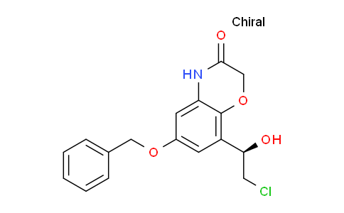 CAS No. 869478-11-5, (R)-6-(Benzyloxy)-8-(2-chloro-1-hydroxyethyl)-2H-benzo[b][1,4]oxazin-3(4H)-one