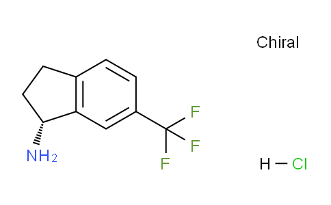 CAS No. 1429187-76-7, (R)-6-(Trifluoromethyl)-2,3-dihydro-1H-inden-1-amine hydrochloride