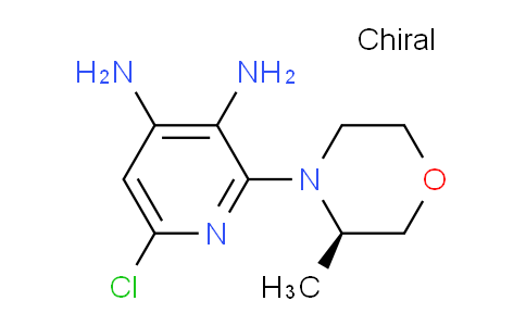 CAS No. 1639975-60-2, (R)-6-Chloro-2-(3-methylmorpholino)pyridine-3,4-diamine
