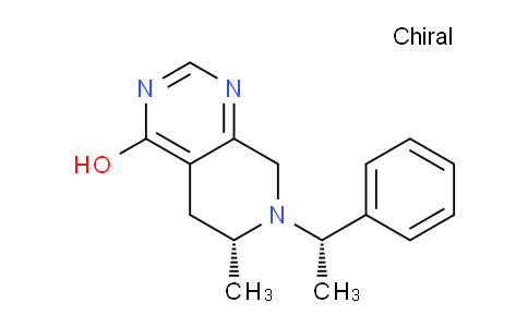 CAS No. 1951425-17-4, (R)-6-Methyl-7-((S)-1-phenylethyl)-5,6,7,8-tetrahydropyrido[3,4-d]pyrimidin-4-ol